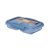 Sistema Ocean Bound Small Split Uzsonnás doboz 2 rekesszel 350 ml - kék