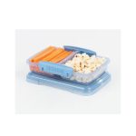 Sistema Ocean Bound Small Split Uzsonnás doboz 2 rekesszel 350 ml - kék