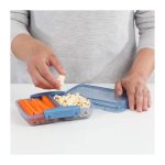 Sistema Ocean Bound Small Split Uzsonnás doboz 2 rekesszel 350 ml - kék