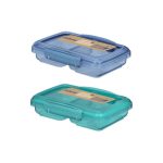 Sistema Ocean Bound Small Split Uzsonnás doboz 2 rekesszel 350 ml - kék