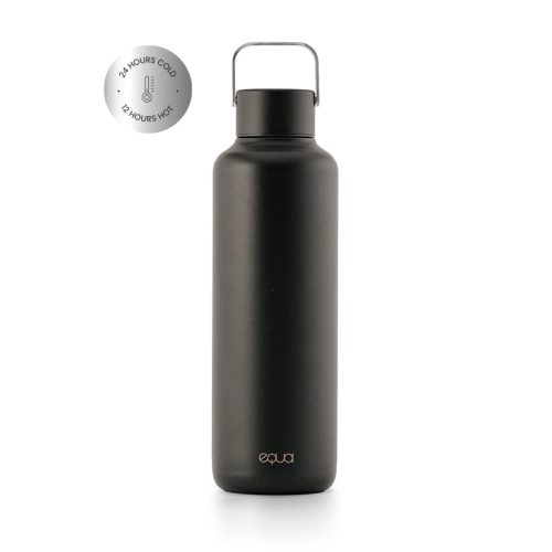 EQUA TIMELESS hőtartó rozsdamentes acél kulacs 600 ml - Dark