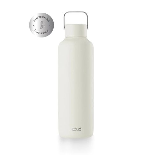 EQUA TIMELESS hőtartó rozsdamentes acél kulacs 600 ml - White
