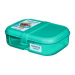 Sistema Lunch Ribbon 3 rekeszes ételhordó doboz joghurt tartóval -1,1 liter - menta