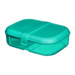 Sistema Lunch Ribbon 3 rekeszes ételhordó doboz joghurt tartóval -1,1 liter - menta