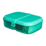 Sistema Lunch Ribbon 3 rekeszes ételhordó doboz joghurt tartóval -1,1 liter - menta