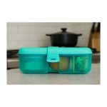 Sistema Lunch Ribbon 3 rekeszes ételhordó doboz joghurt tartóval -1,1 liter - menta