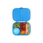 Sistema Lunch Ribbon 3 rekeszes ételhordó doboz joghurt tartóval -1,1 liter - kék