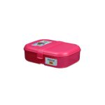 Sistema Lunch Ribbon 3 rekeszes ételhordó doboz joghurt tartóval -1,1 liter - rózsaszin