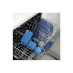 Sistema Ocean Bound Bento Cube Ételtároló doboz három rekeszes, joghurt tartóval és 2 tálcával 1,25 l - kék