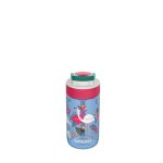 KAMBUKKA LAGOON Blue Flamingo műanyag kulacs szívószállal - 400 ml 