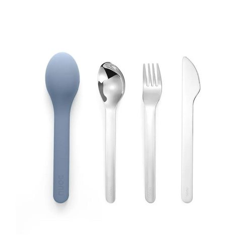 NUOC rozsdamentes acél evőeszköz készlet - kékesszürke