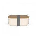 Livoo bambuszfedeles ételhordó doboz (krémszínű / Cream)