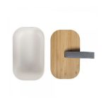 Livoo bambuszfedeles ételhordó doboz (krémszínű / Cream)