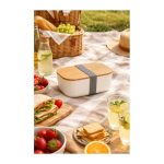 Livoo bambuszfedeles ételhordó doboz (krémszínű / Cream)